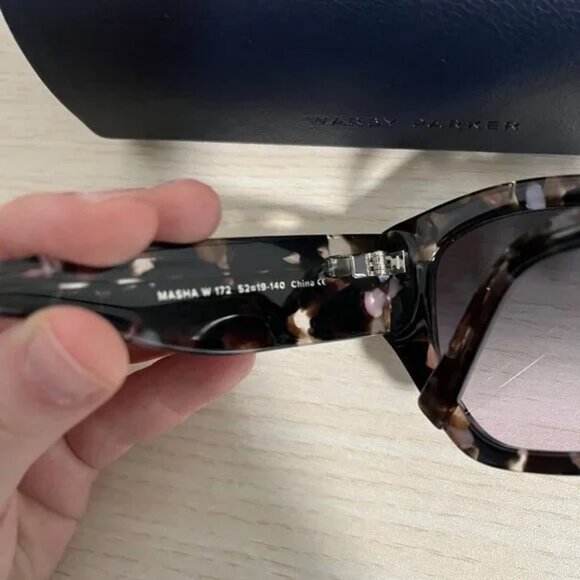 Warby Parker New Masha Large Navy Tortoise Sunglasses main image 8